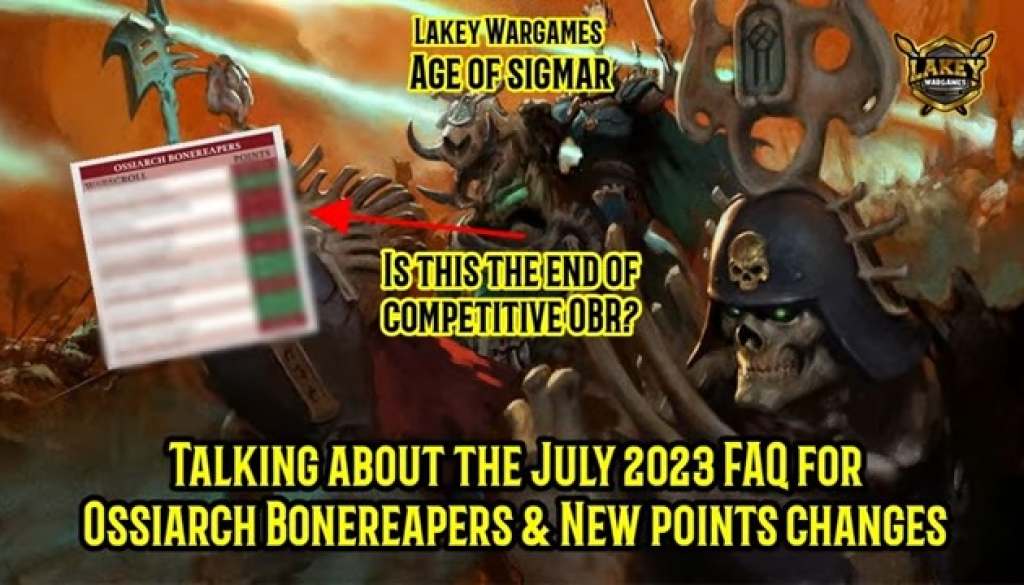 Warhammer Age of Sigmar Ossiarch Bonereapers New Points FAQ July Discussion(0)